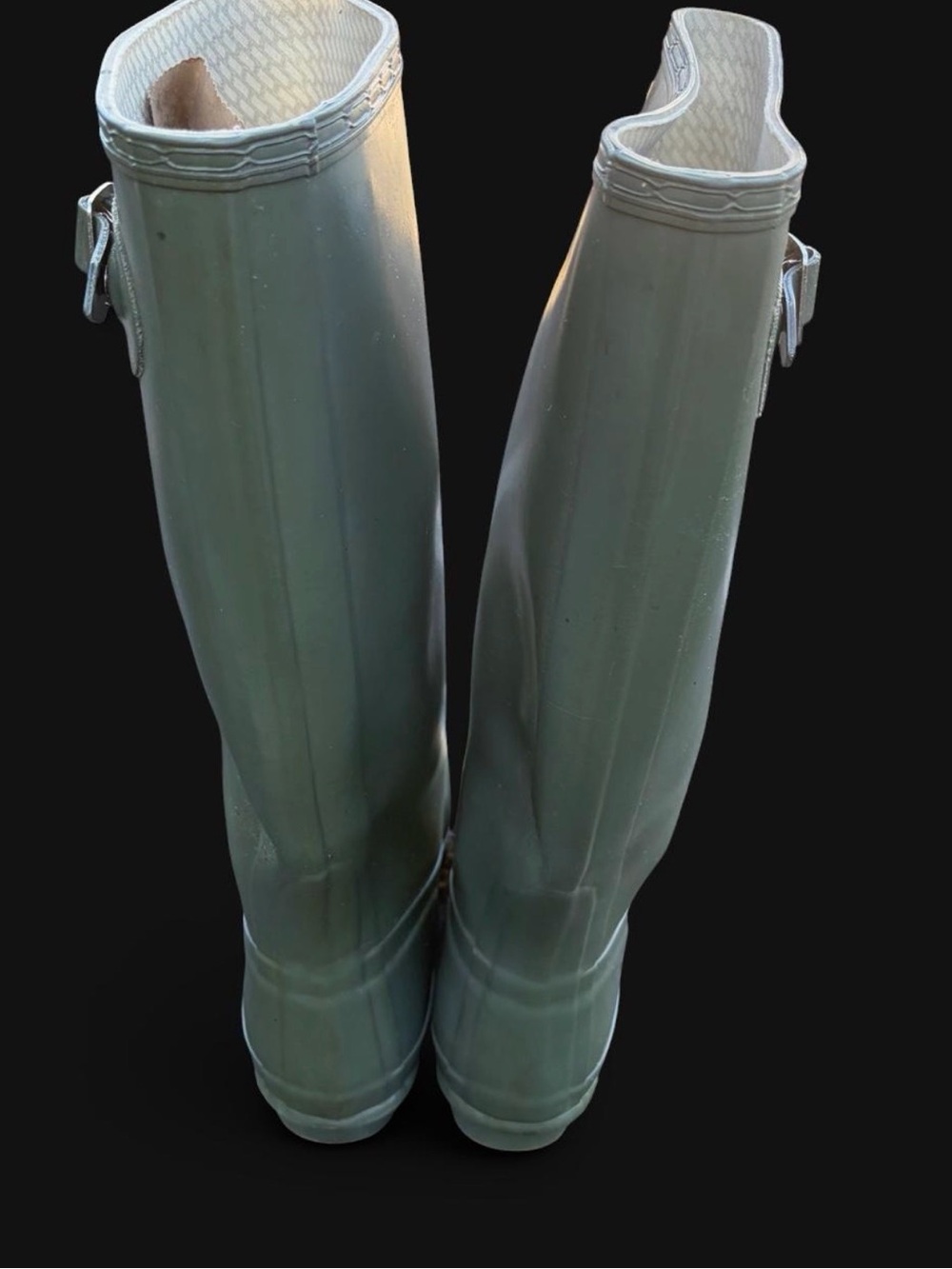 Hunter Women's Tall Rain Boots in Green - Picture 3 of 5